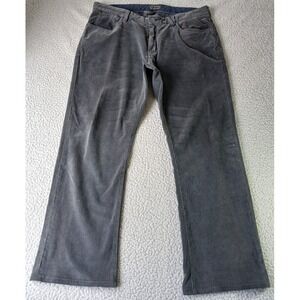 Tommy Bahama Straight Leg Corduroy Pants Mens 38W 32L Grey Slash Pocket
